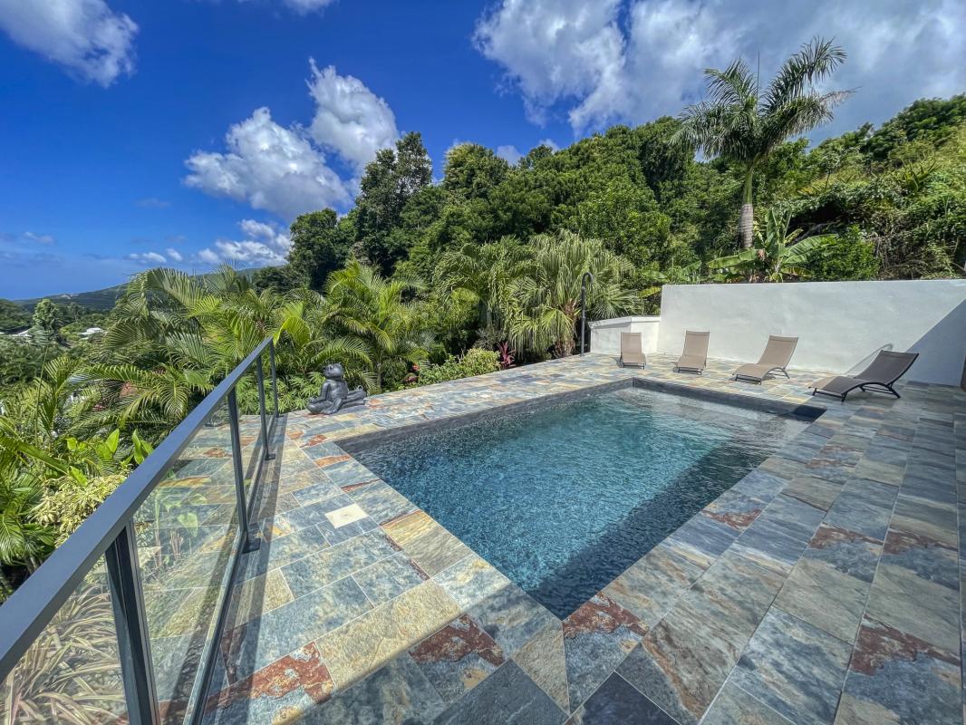 3 Location villa piscine vue mer Pointe Noire Guadeloupe_piscine